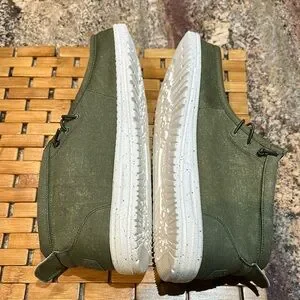 Hey Dude | Shoes | Hey Dude Green Chukka Boots With Moctoe  display picture 2